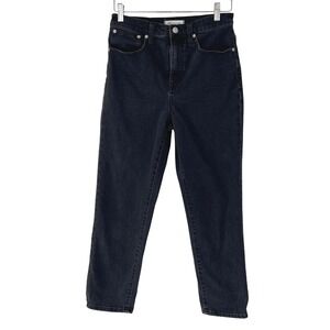 Madewell‎ Women's Classic Straight Jean Black Denim High Rise Size 26